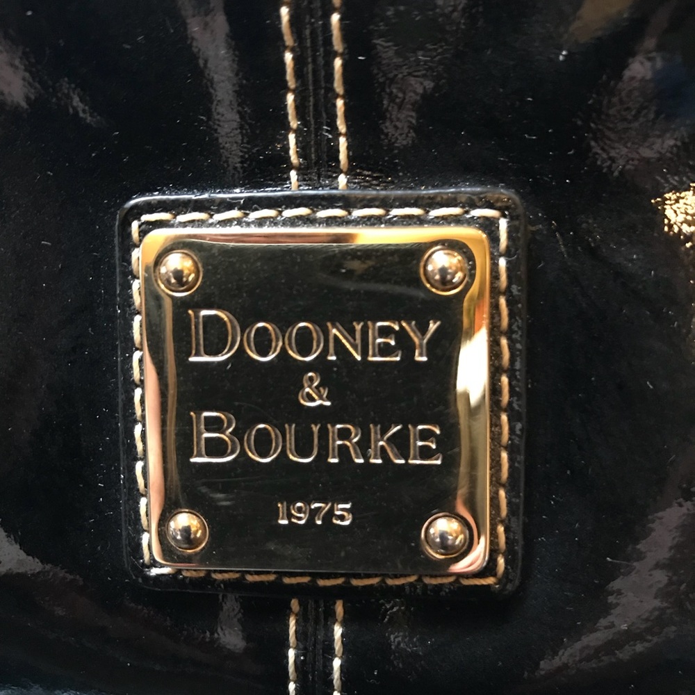 Dooney & Bourke Medium Black Patent Chiara Bag